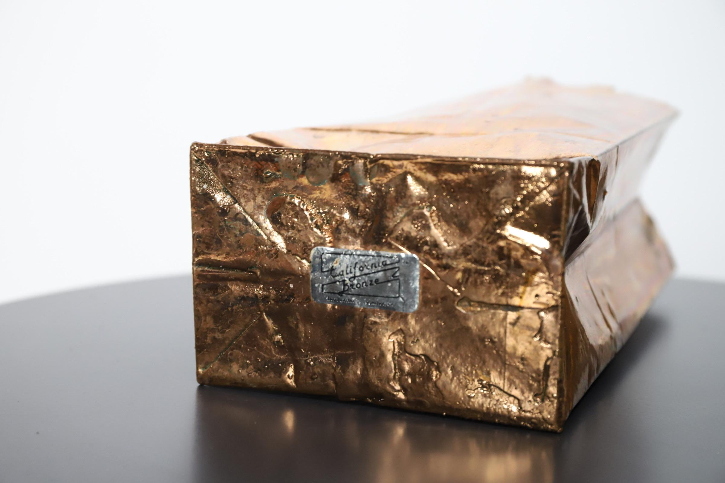Métal « Sac en papier » de Californie Bronze en vente