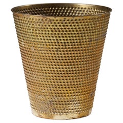 Paper basket 'Hortus', anonymous for Svenskt Tenn, Sweden, 1950, brass