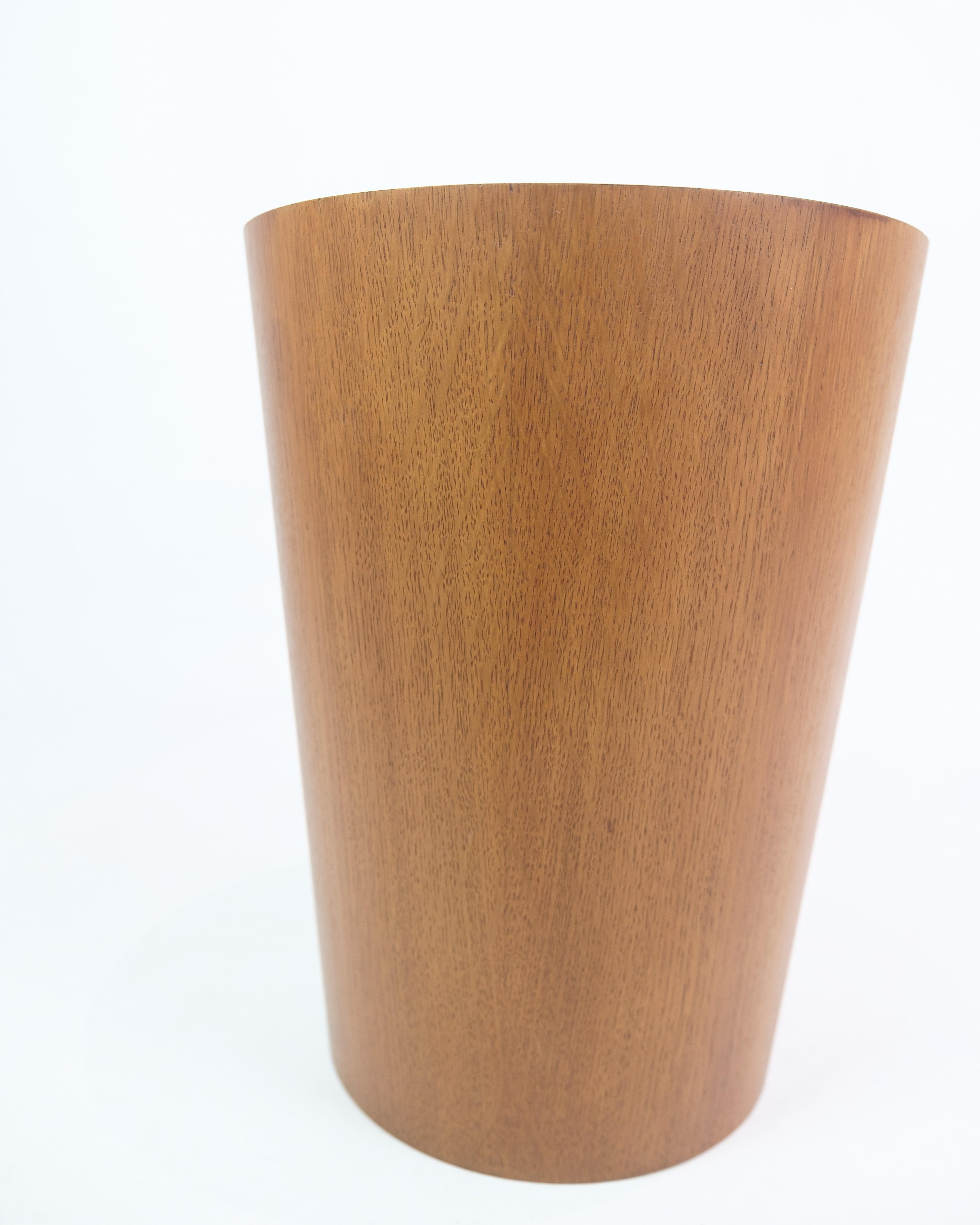 Mid-Century Modern   Paper basket In Teakwood, Designed By Servex, Made in Sweden From 1960s For Sale