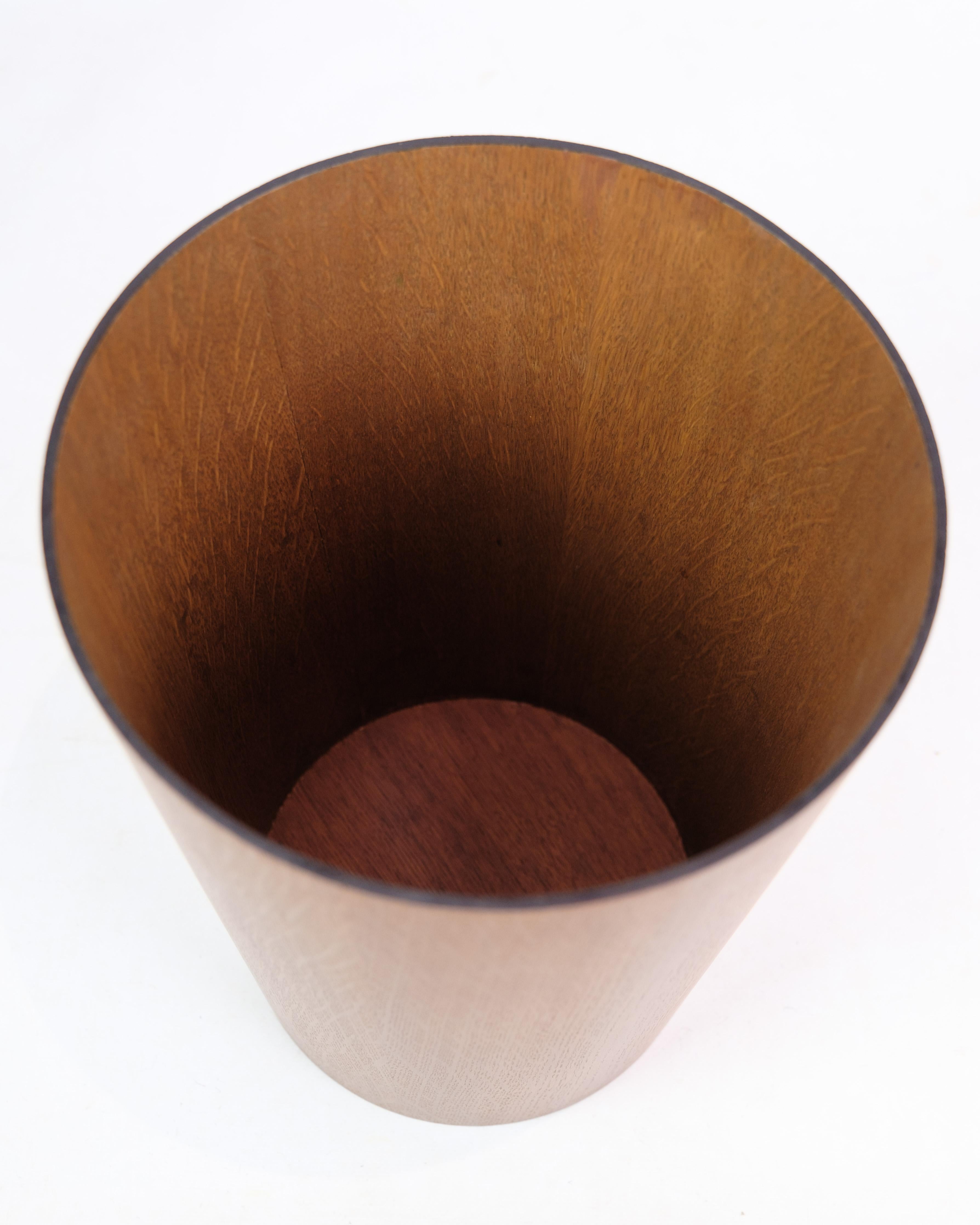 Swedish   Paper basket In Teakwood, Designed By Servex, Made in Sweden From 1960s For Sale
