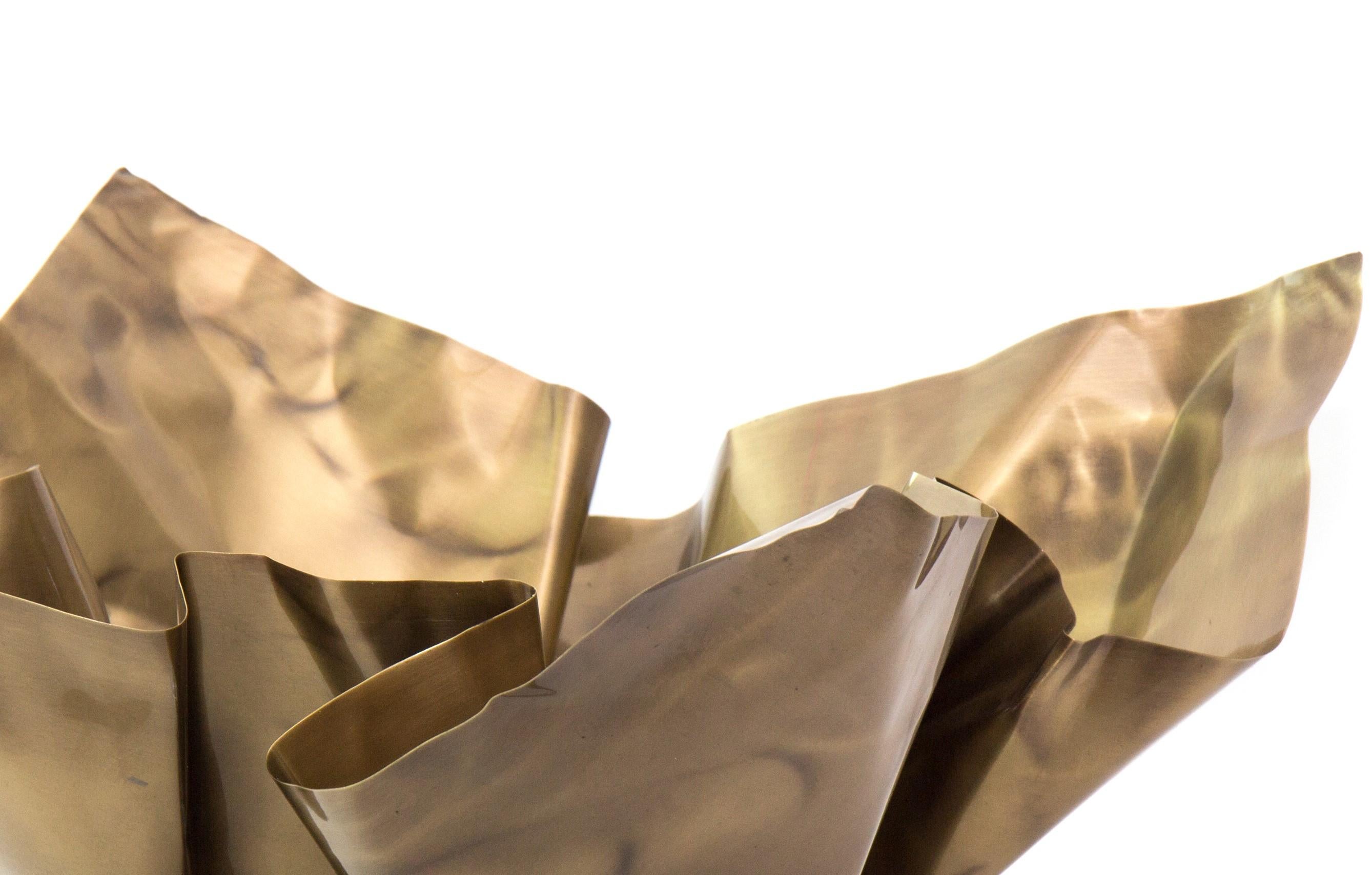 Paper Brass Schale III von Gentner Design (amerikanisch) im Angebot
