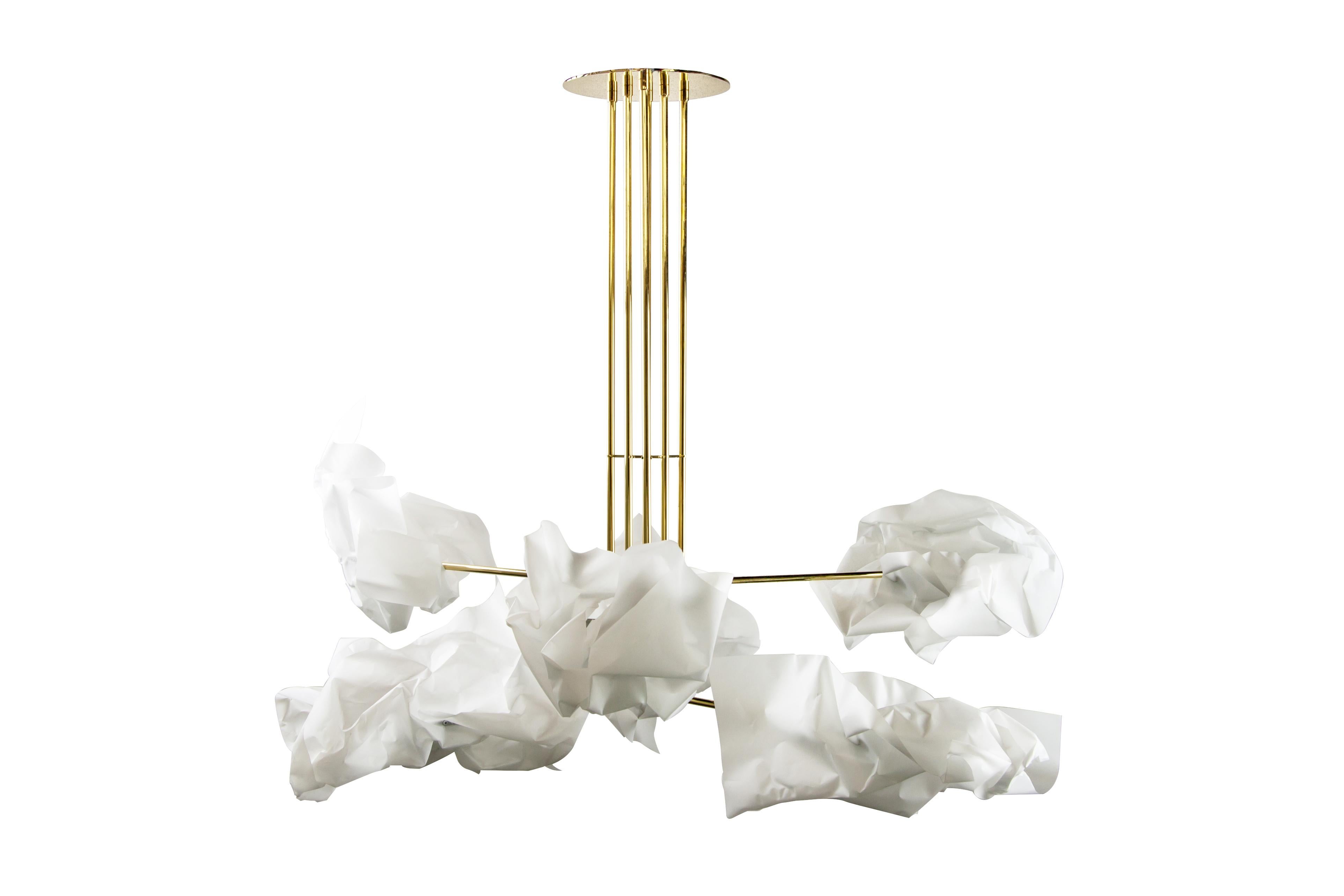 Paper Chandelier by Gentner Design In New Condition For Sale In Geneve, CH