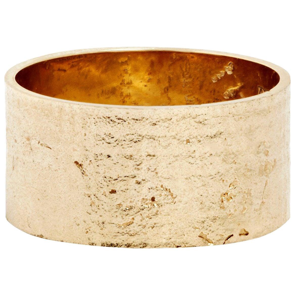 For Sale:  Paper Cigar Ring in 18 Karat Gold by Allison Bryan
