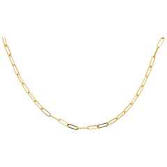 Collier en chaîne de Clips, 18 pouces 2.5mm en or jaune, blanc et rose 14K