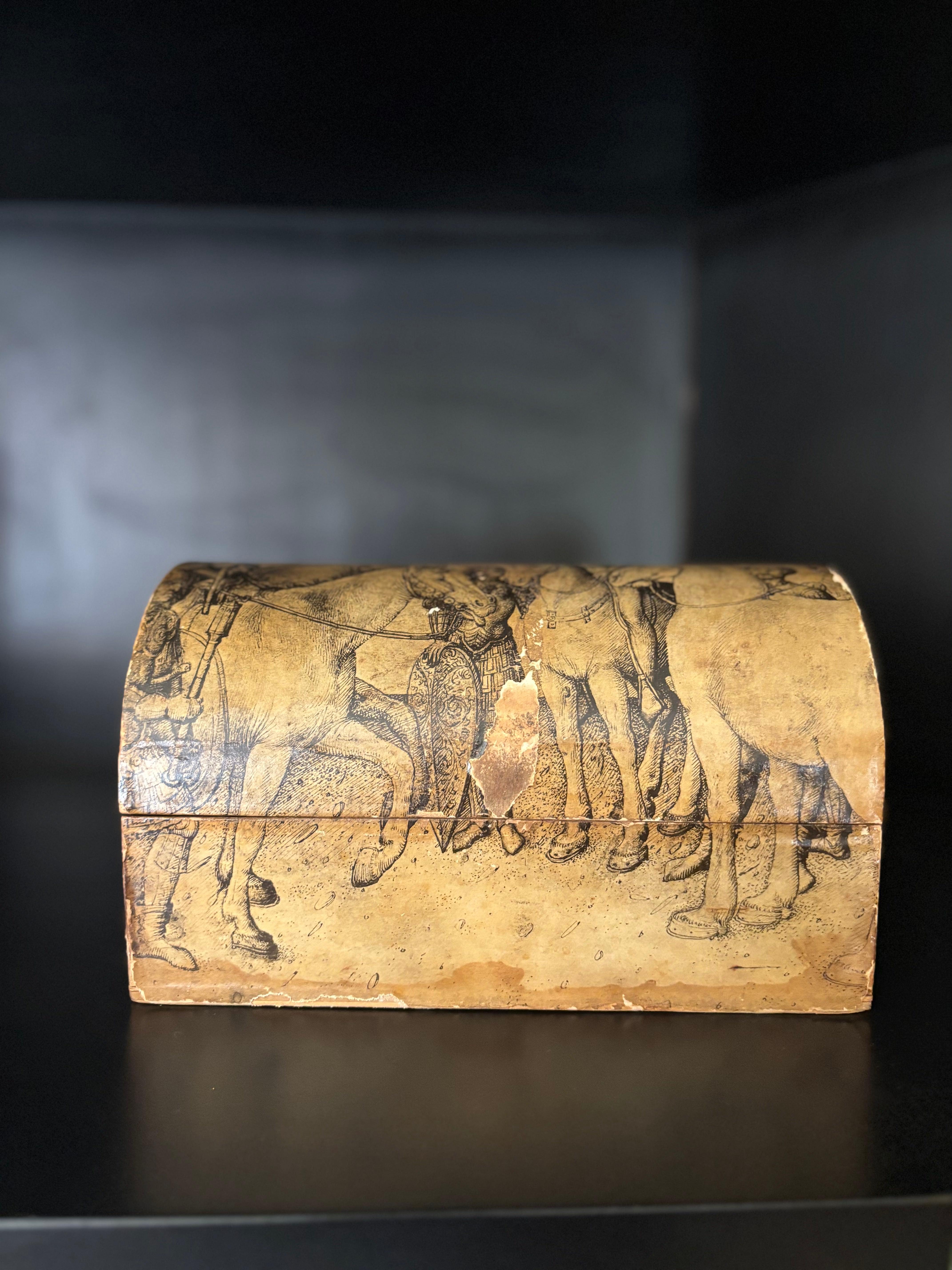 19th Century Paper covered box 1950's classic design For Sale