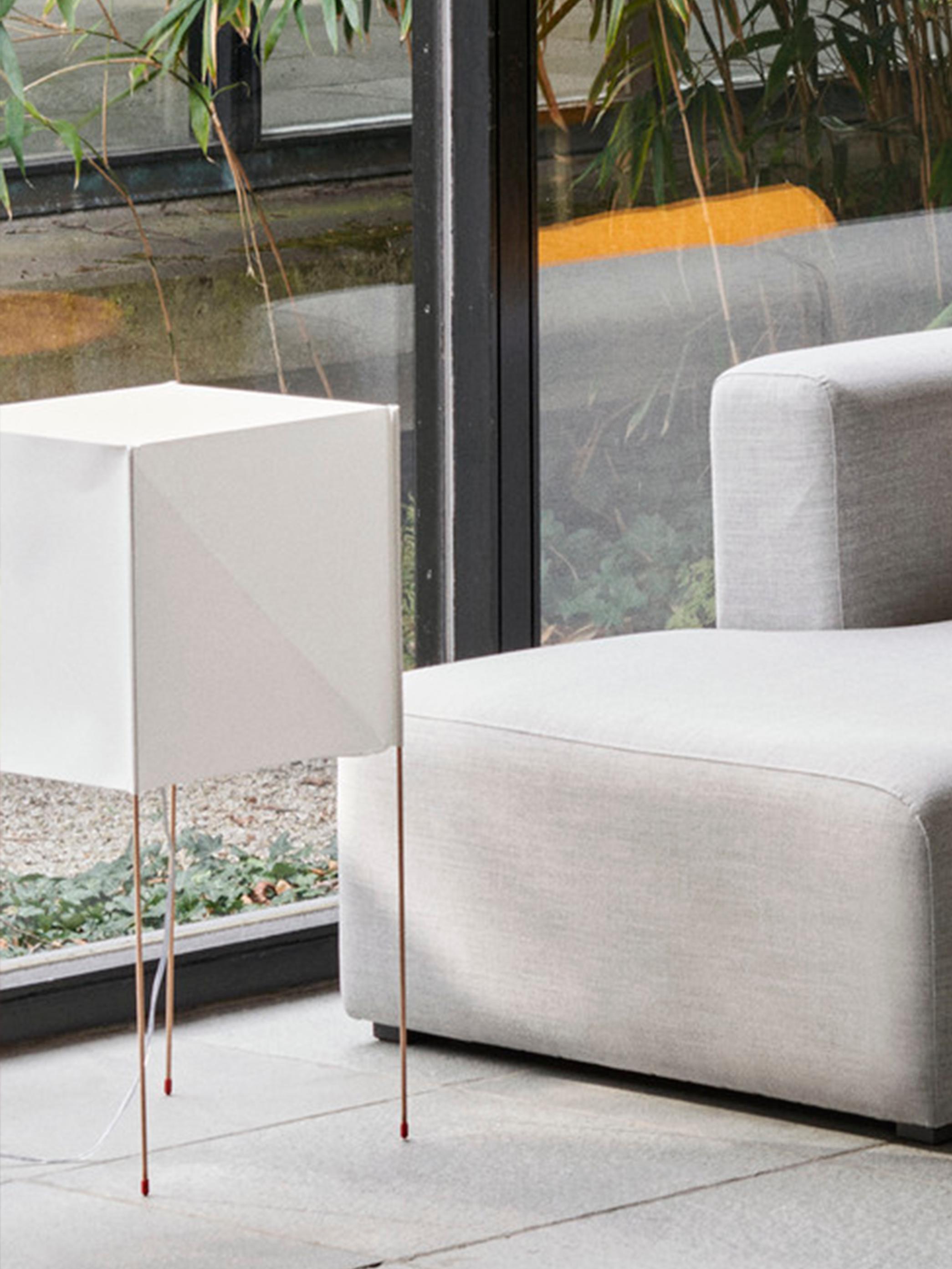 Chinese Paper Cube Floor Lamp - Ecopet Paper - by Bertjan Pot for Hay For Sale