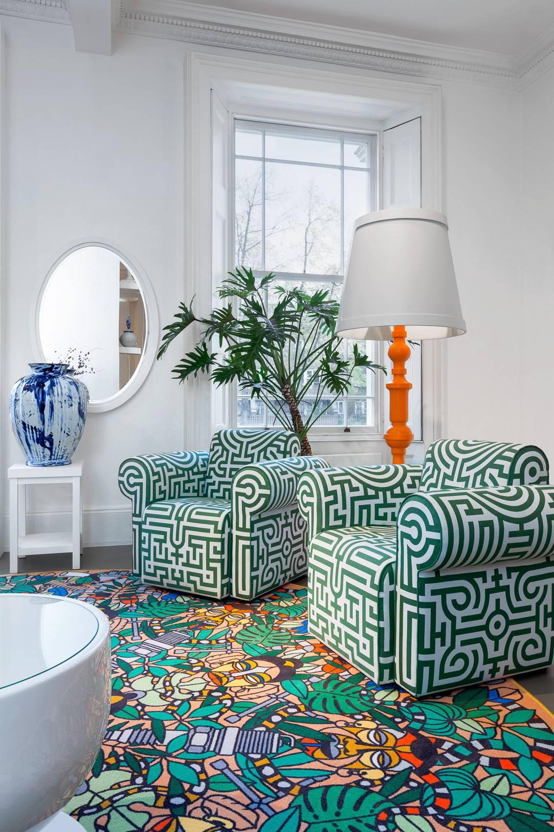 Hand-Crafted Paper Floor Lamp Patchwork in Various RAL Colors by Studio Job for Moooi For Sale