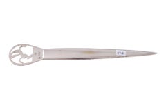Paper Knife with Horse Decoration Werkstatte Hagenauer Wien, circa 1930