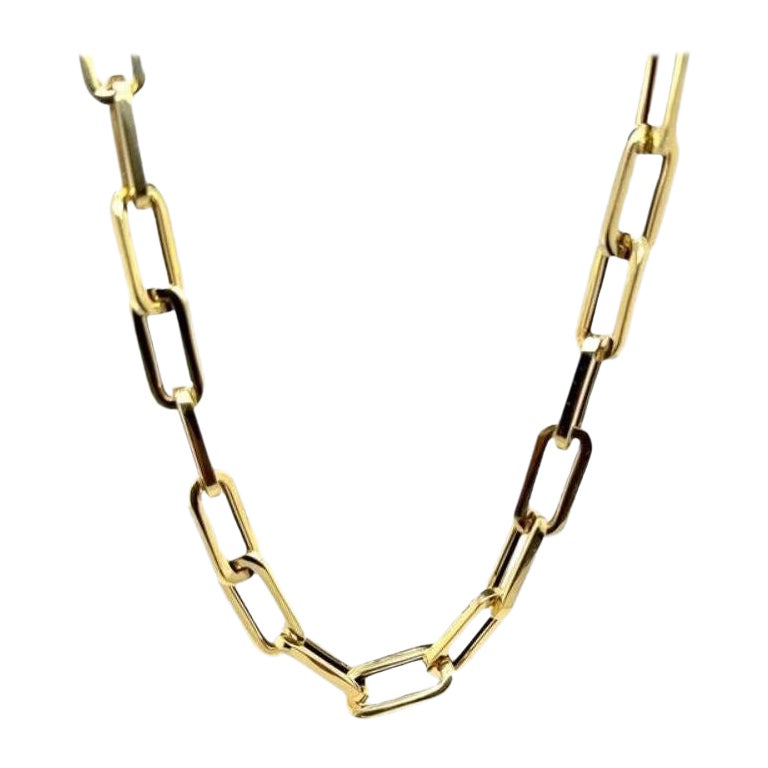 A Link Kettenhalsband aus 18 Karat Gelbgold