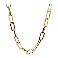 A Link Kettenhalsband aus 18 Karat Gelbgold