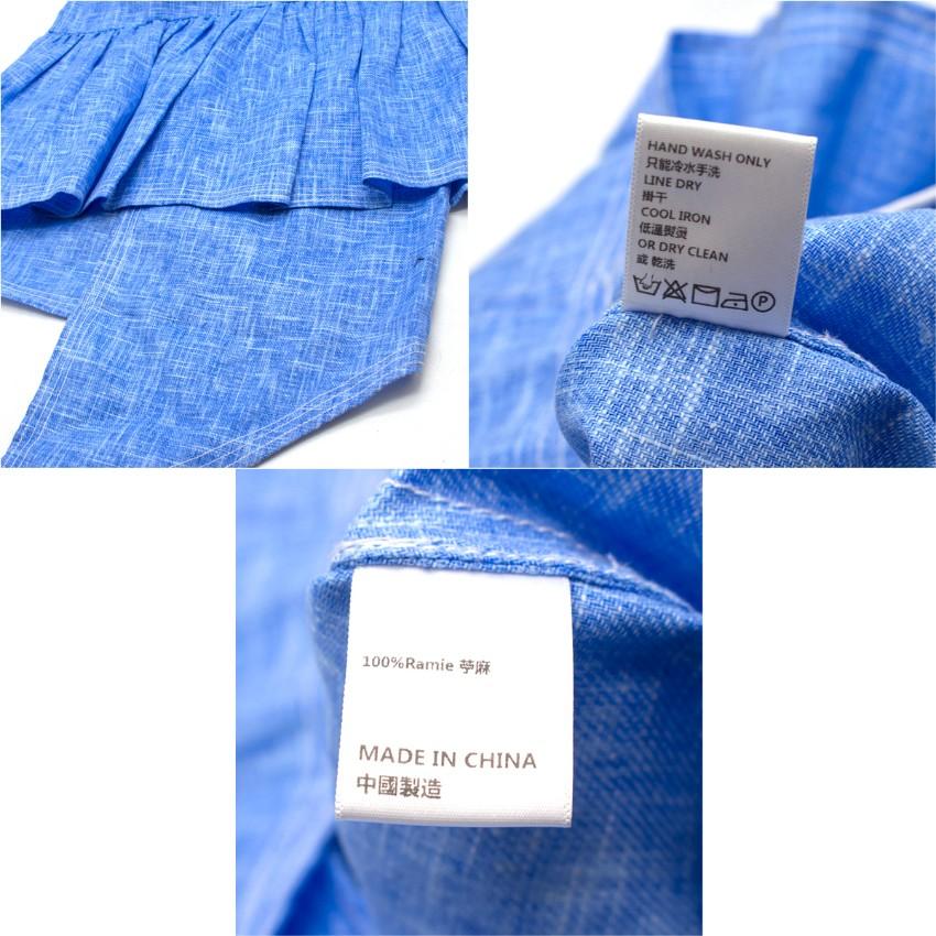 Paper London Pear sky-blue weave dress US 4 2