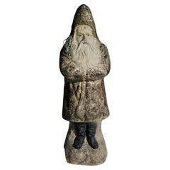 Antique Paper Mache Belsnickel Encrusted Santa Clause