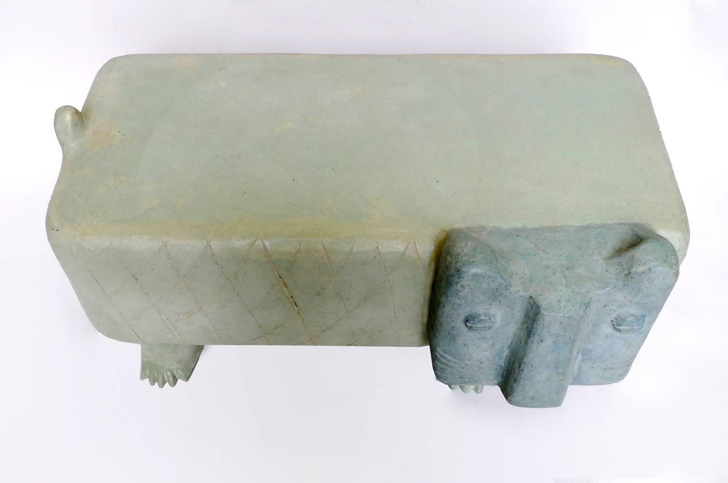 Papier Mâché Cat Shape Bench, Andre Aleth Masson's Style, 21st Century 2