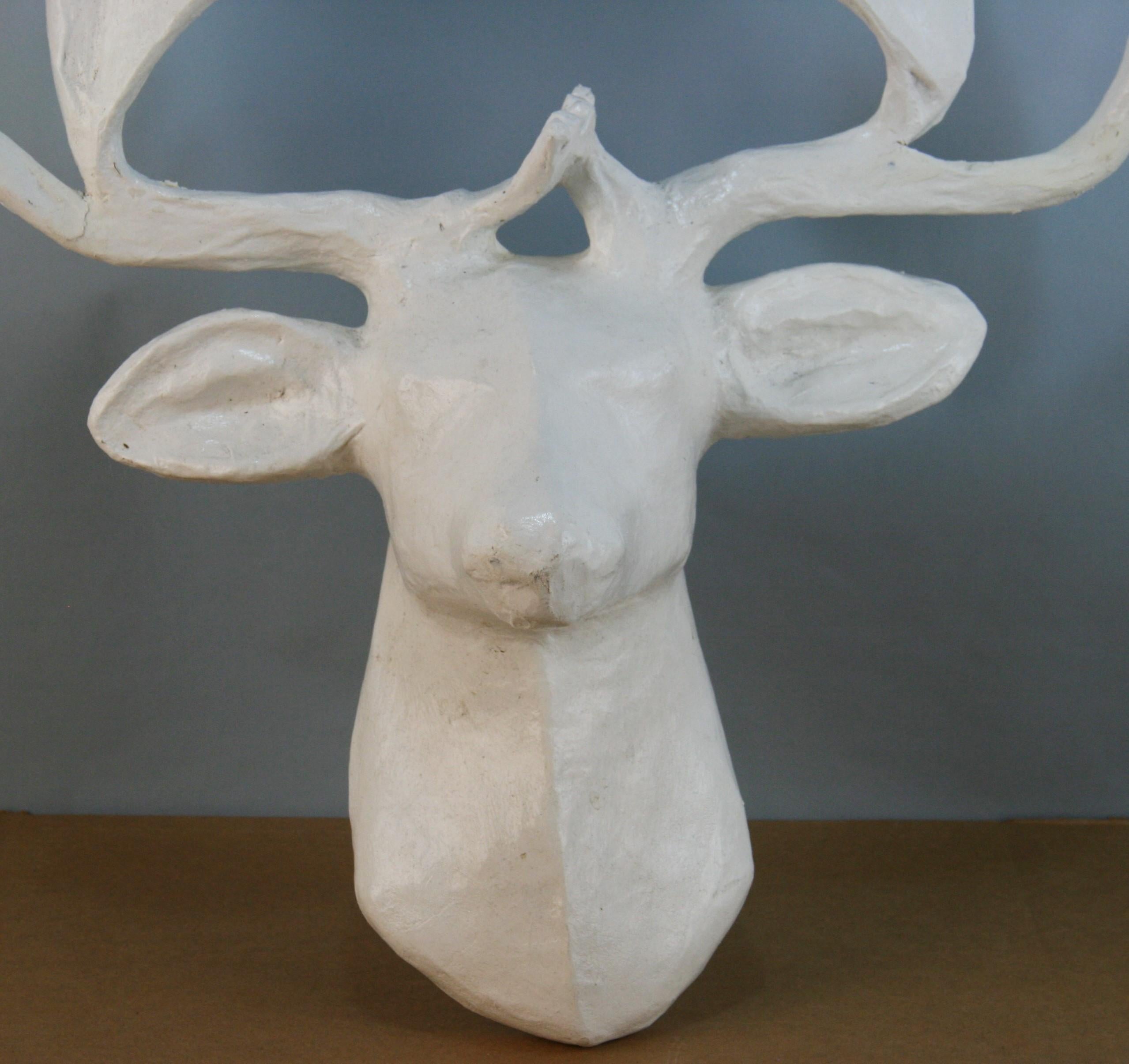 paper mache moose head