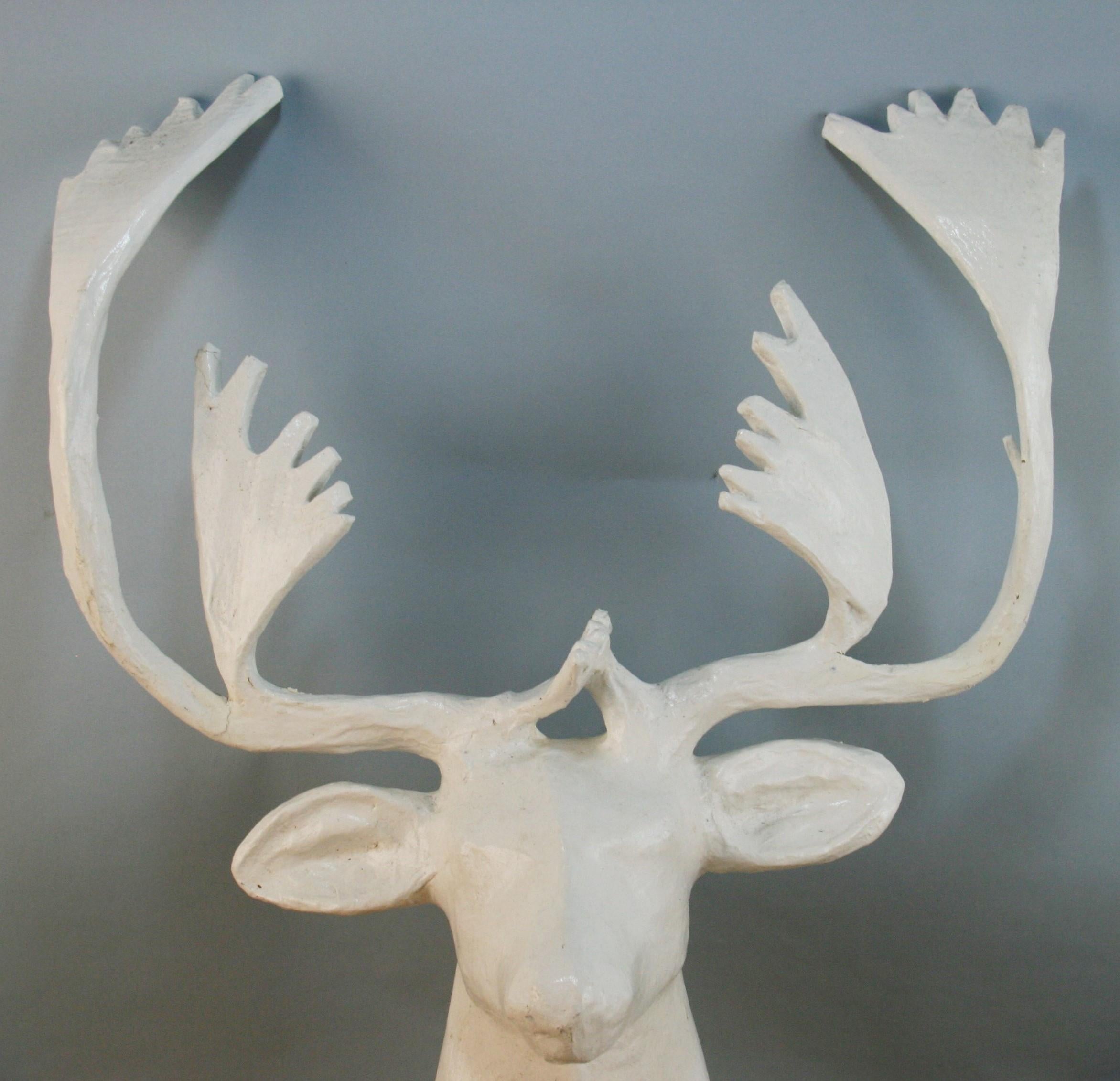 deer head paper mache