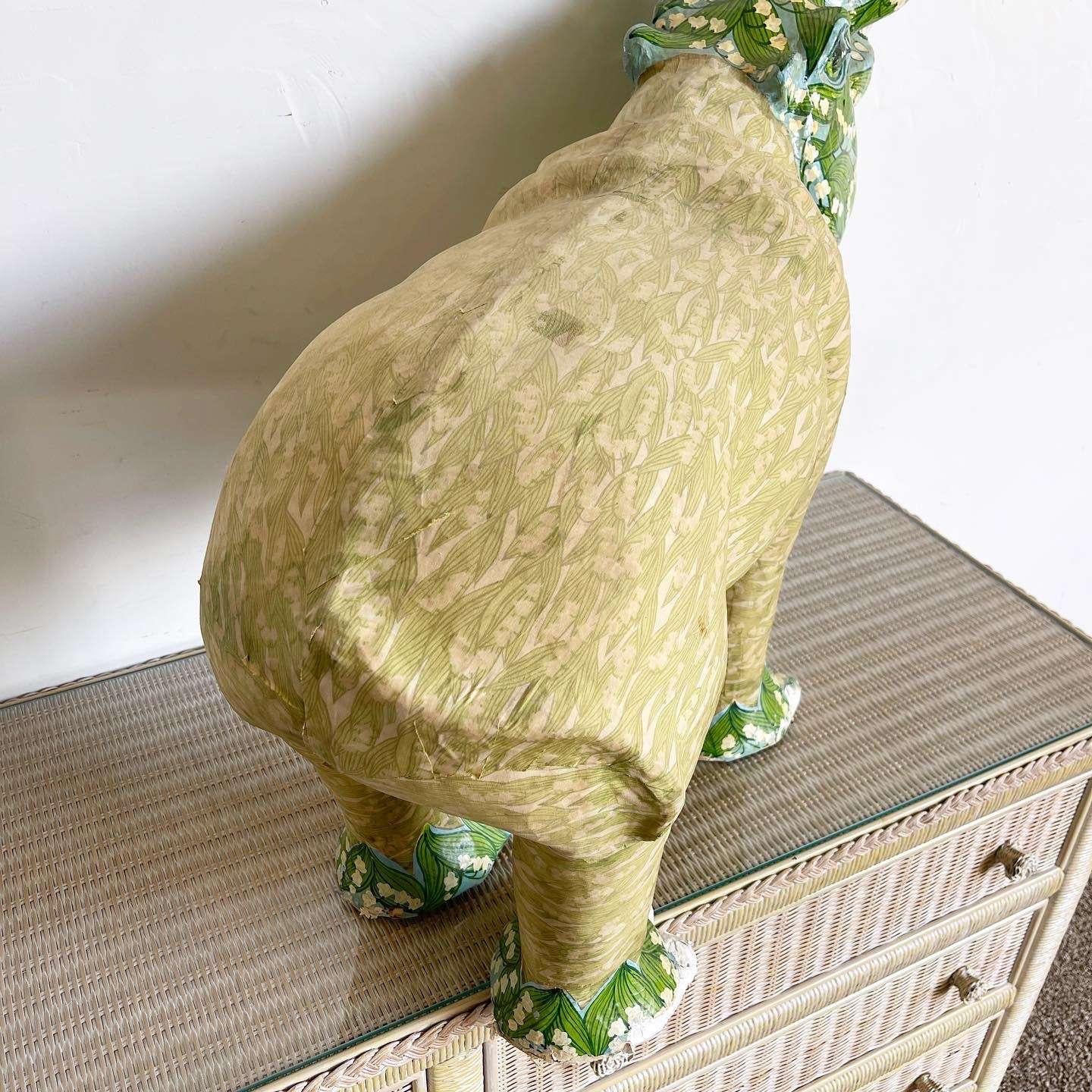 Picture of Paper Mache Hippopotamus Sculpture For Sale at 1stDibs