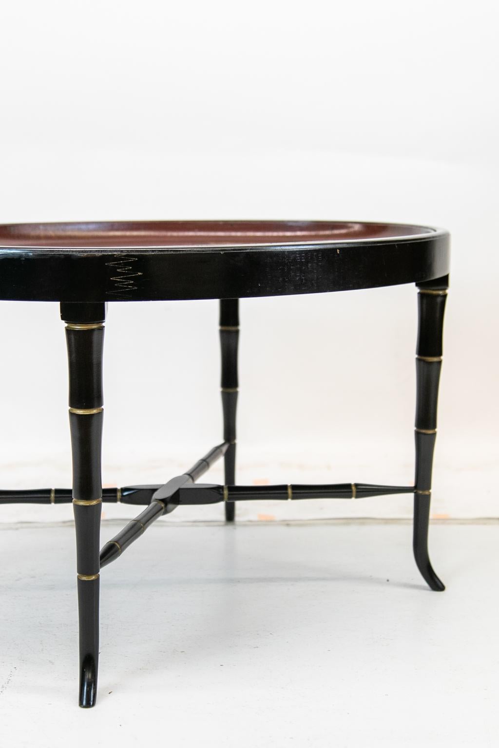 Late 19th Century Paper Mâché Lacquer Tray Table For Sale