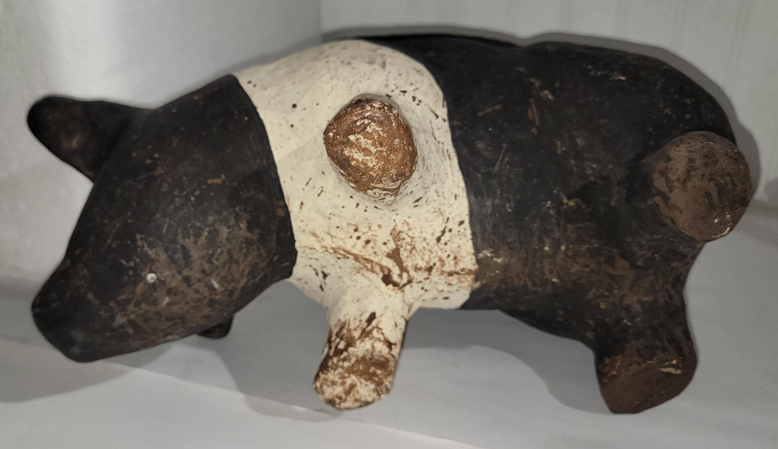 American Paper Mache Pig Candy Container For Sale