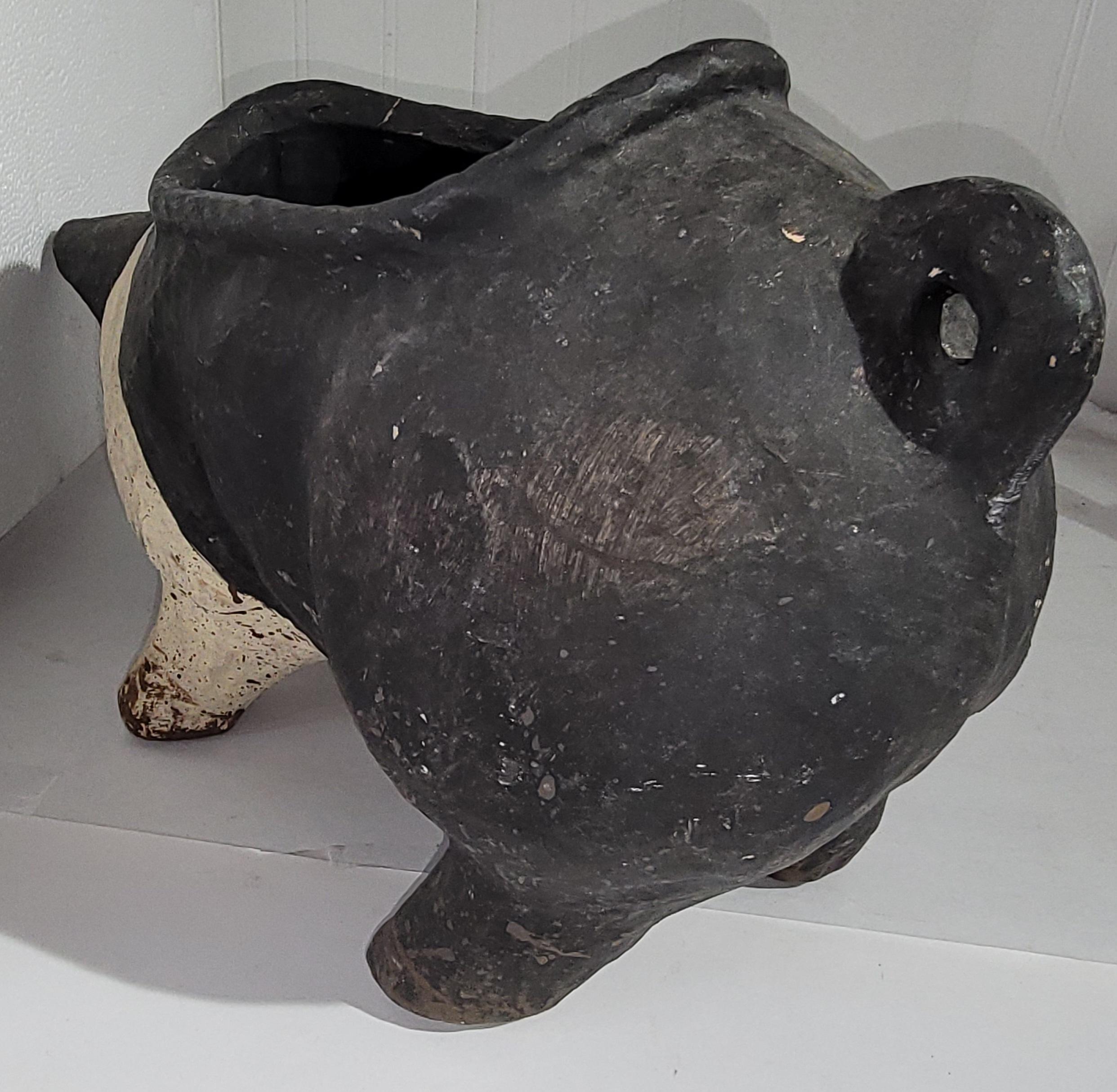 Paper Mache Pig Candy Container In Good Condition For Sale In Los Angeles, CA