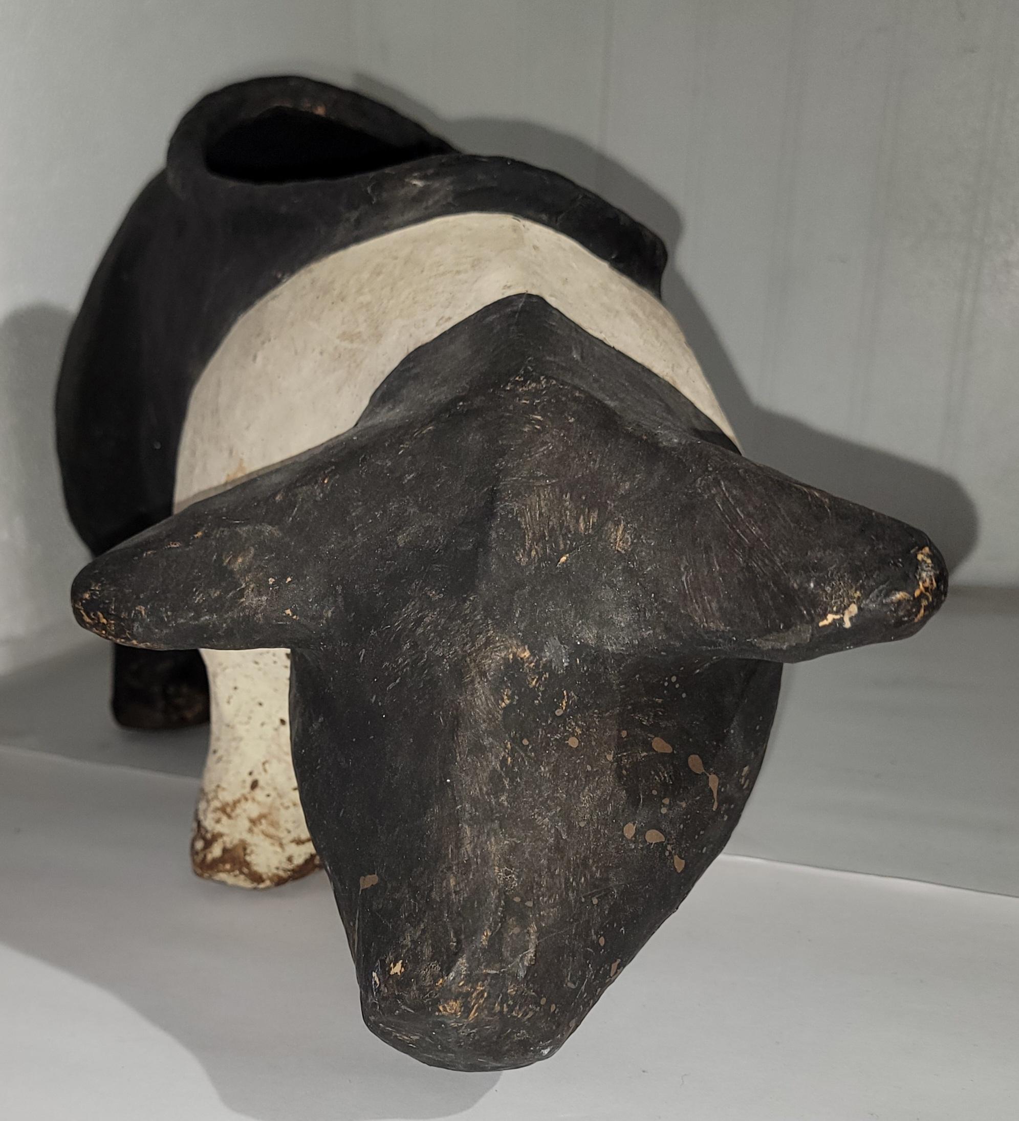 Paper Mache Pig Candy Container For Sale 1