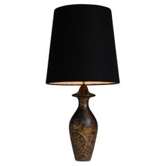 Paper-mache Table Lamp, England circa 1890