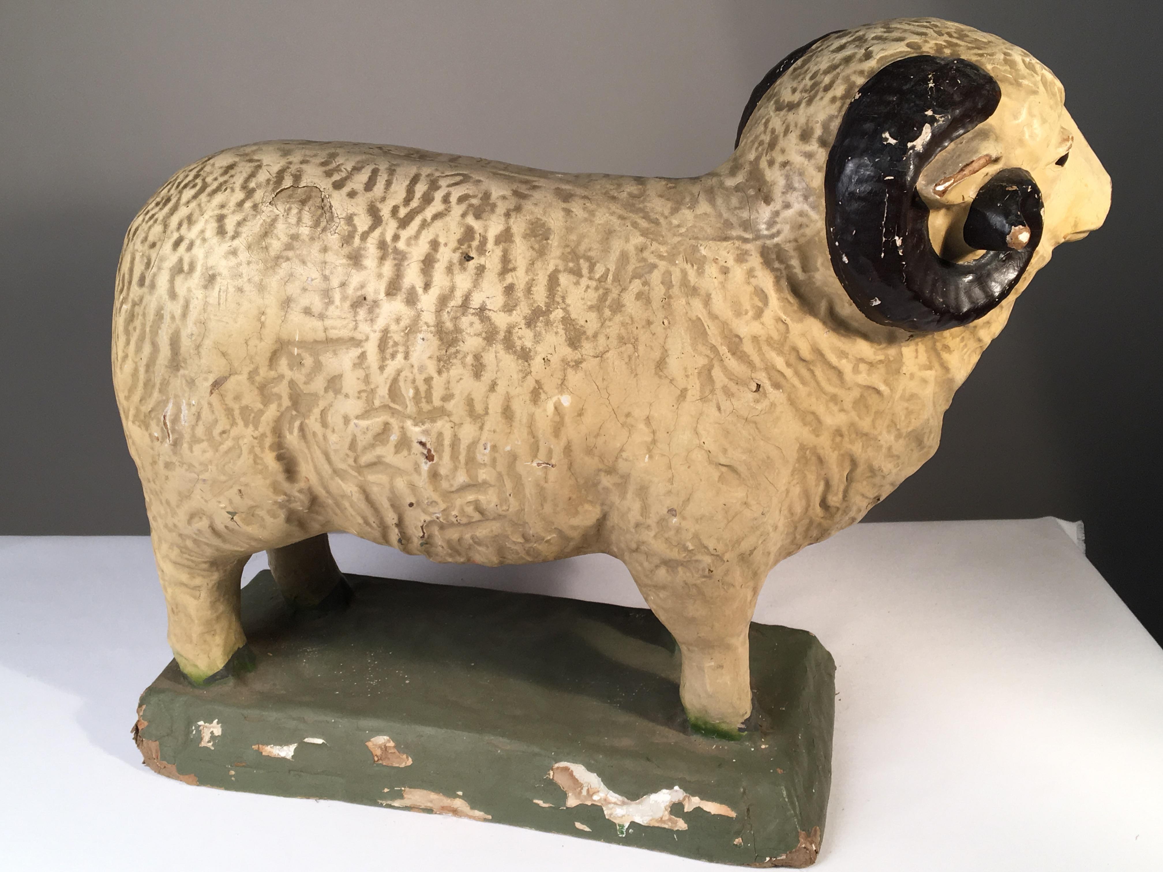 Paper Mache Toy Sheep, French, 19th Century at 1stDibs paper mache