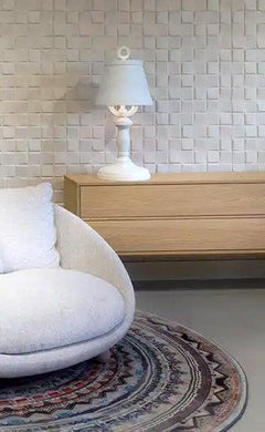 Paper Table Lamp in White Shade and White Base by Studio Job for Moooi