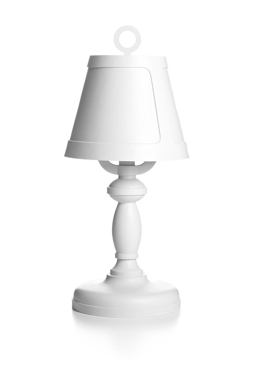 Modern Paper Table Lamp in White Shade and White Base by Studio Job for Moooi