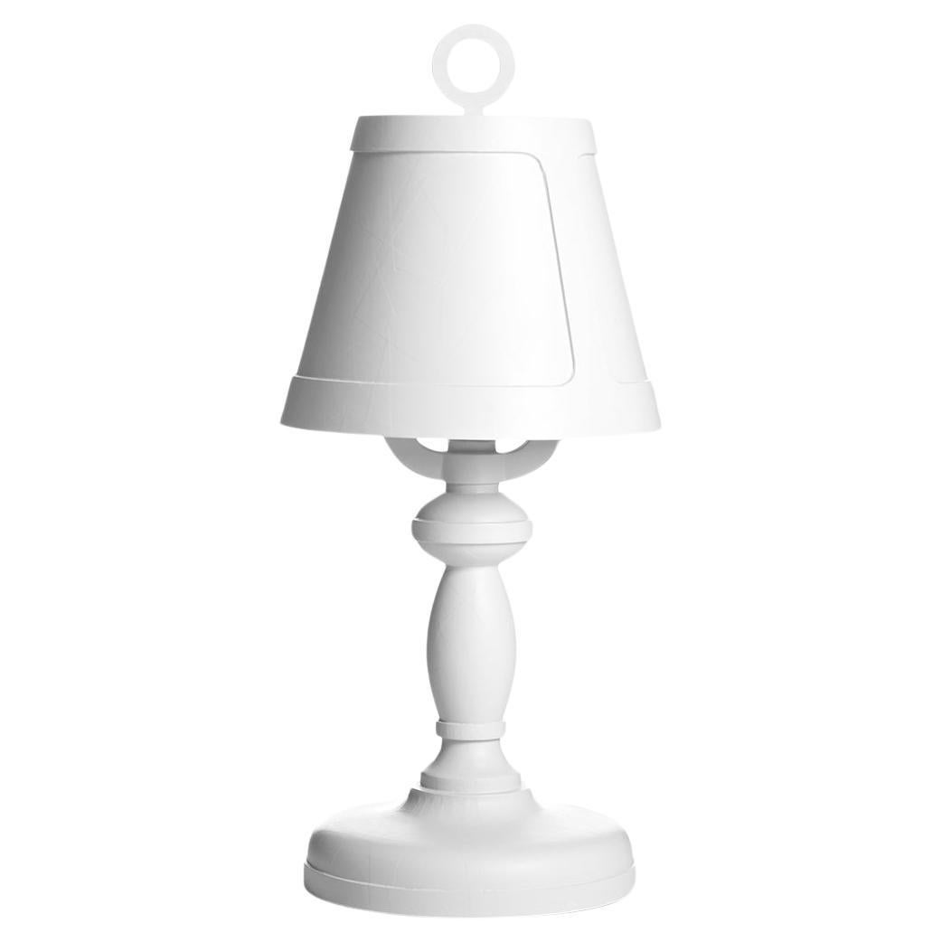 Paper Table Lamp in White Shade and White Base by Studio Job for Moooi