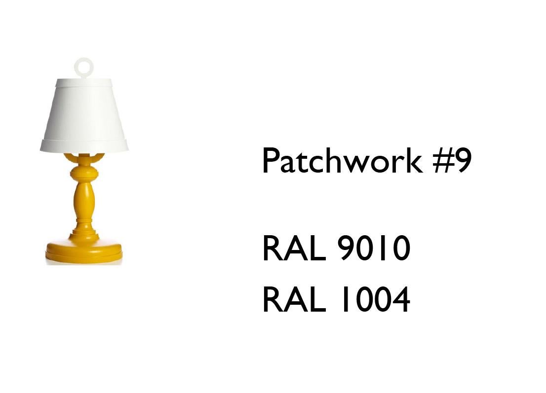 Modern Paper Table Lamp white shade and ocher yellow base by Studio Job for Moooi For Sale