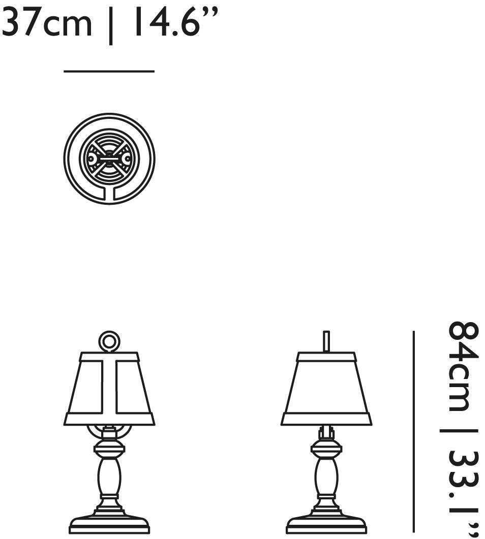 Dutch Paper Table Lamp white shade and ocher yellow base by Studio Job for Moooi For Sale