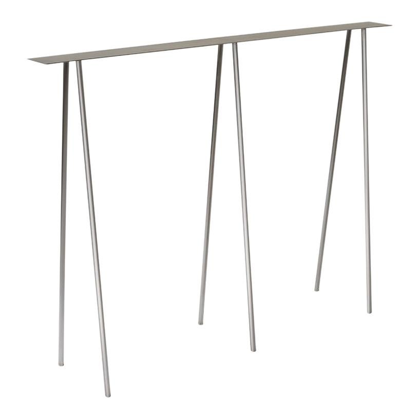 Paper Table S, Console Table, in Polished Steel Finish by UMÉ Studio