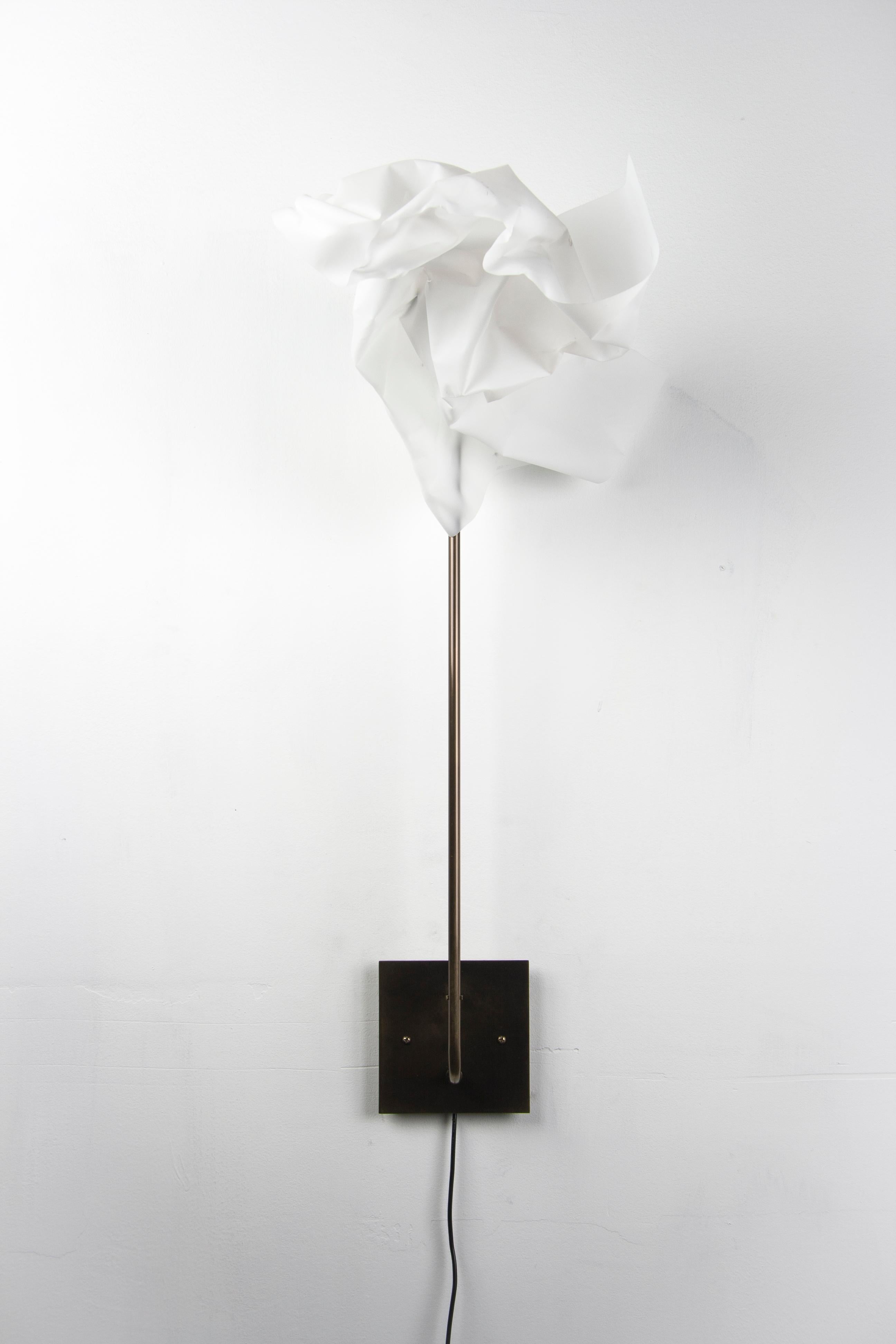 Post-Modern Paper Wall Lamp by Gentner Design For Sale