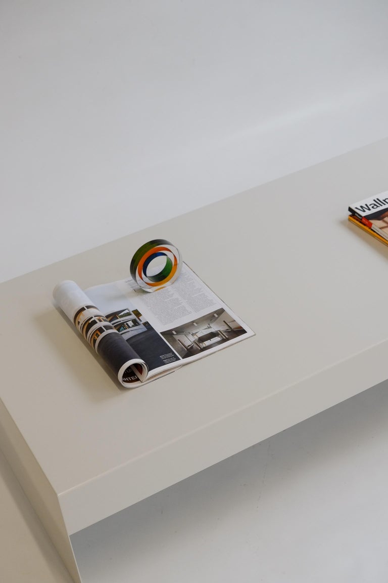 Paper White, Single Form Bespoke Aluminium Coffee Table, Customisable ...