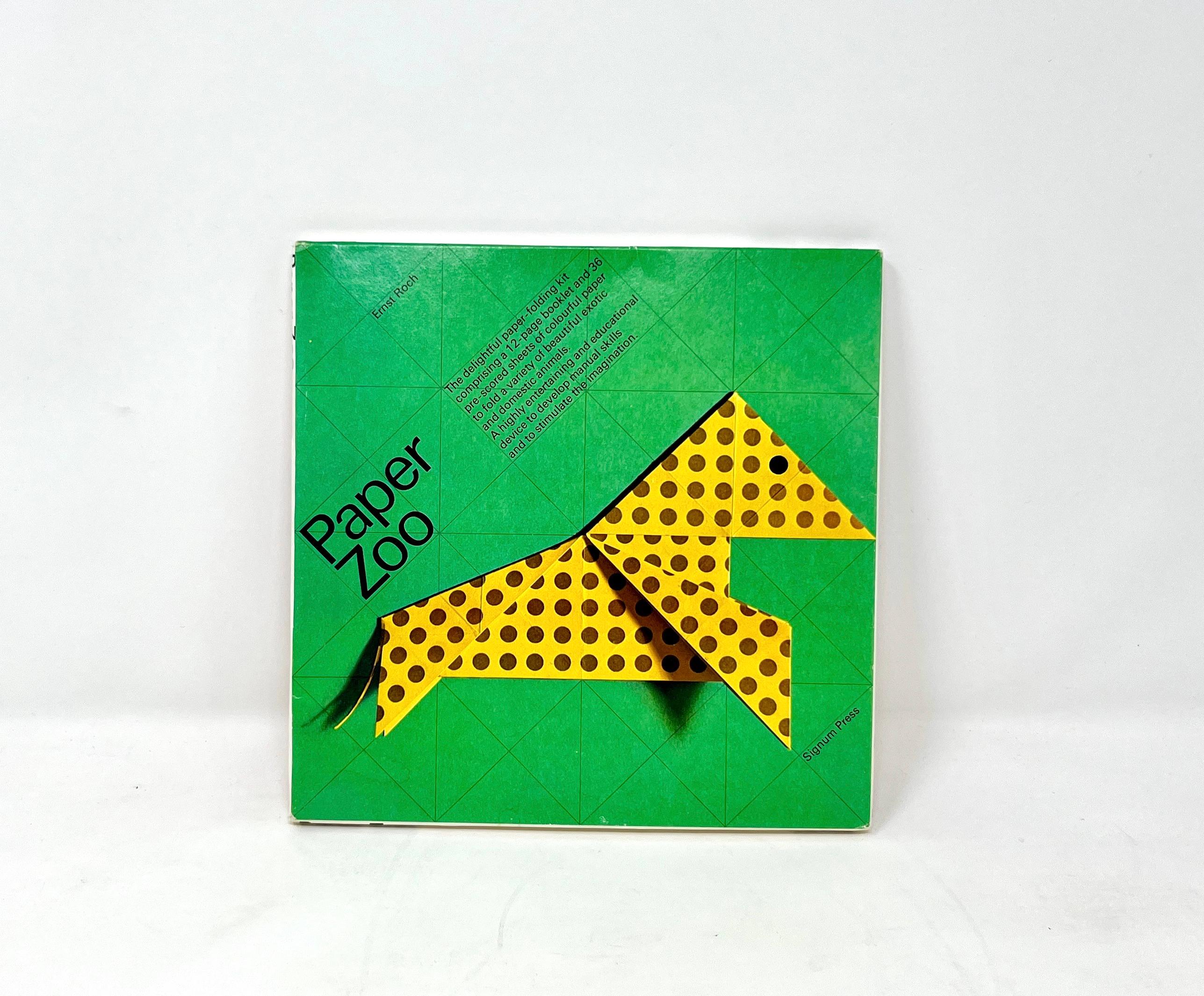 Mid-Century Modern Kit de pliage de papier Origami de Ernst Roch ... 1974, en très bon état en vente