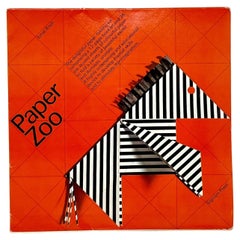 Zoo di carta di Ernst Roch ... 1974 Kit per piegare la carta Origami, condizioni quasi perfette