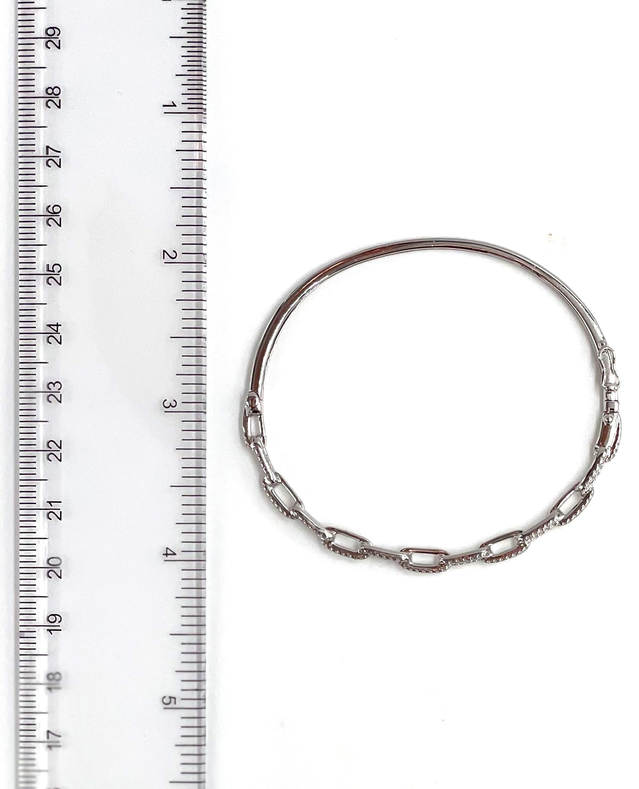paperclip bracelet diamond