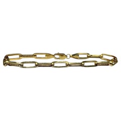 Paperclip Bracelet 14kt Yellow Gold 8.25in 5.6mm 6.6g New