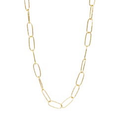 Paperclip Light Large Gold 18k Necklace
