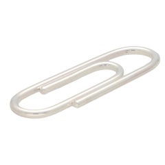 Paperclip Style Money Clip Set in British Sterling Silver