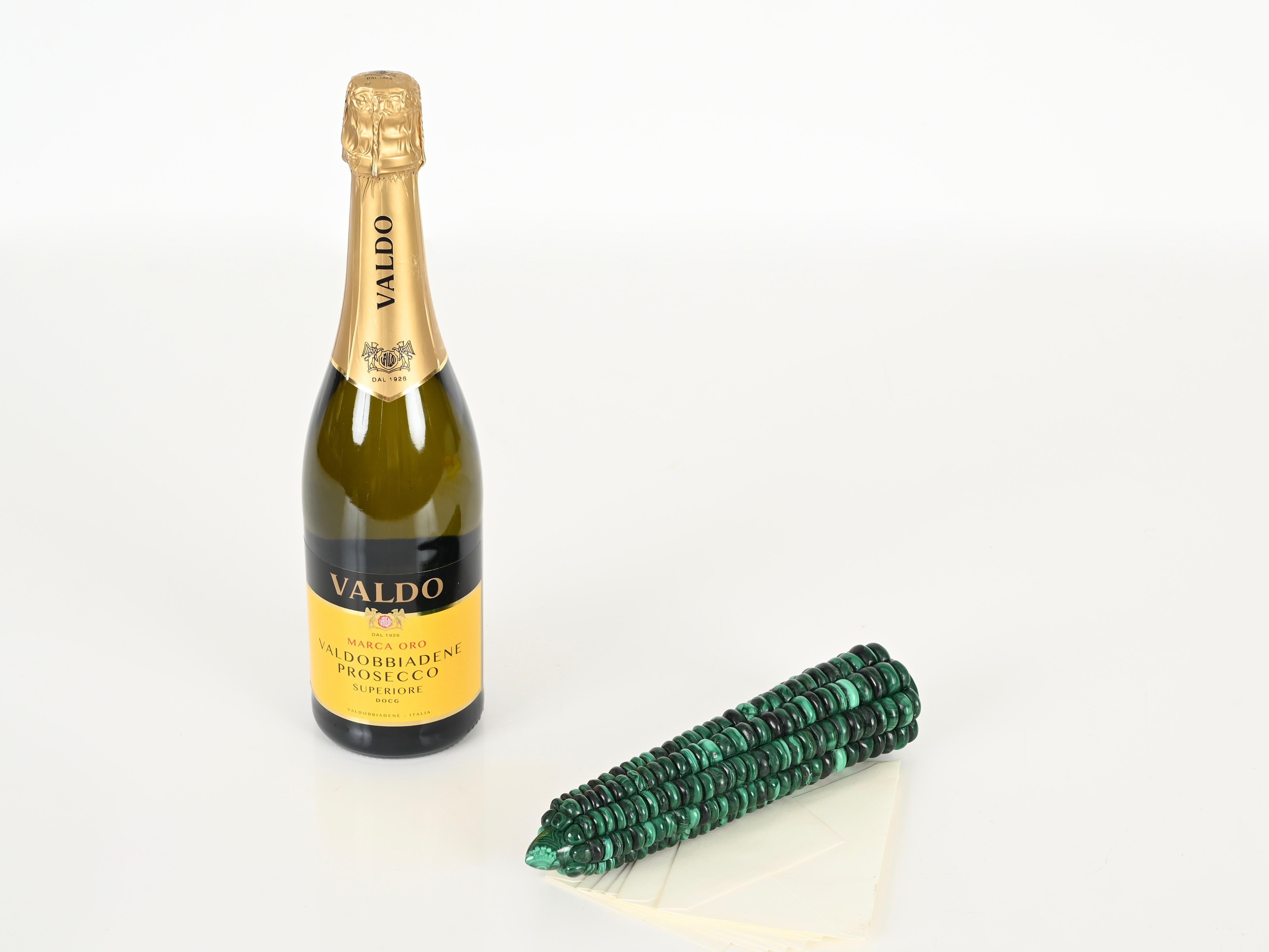 Sculpture presse-papiers en marbre italien de malachite verte, 1970 en vente 4