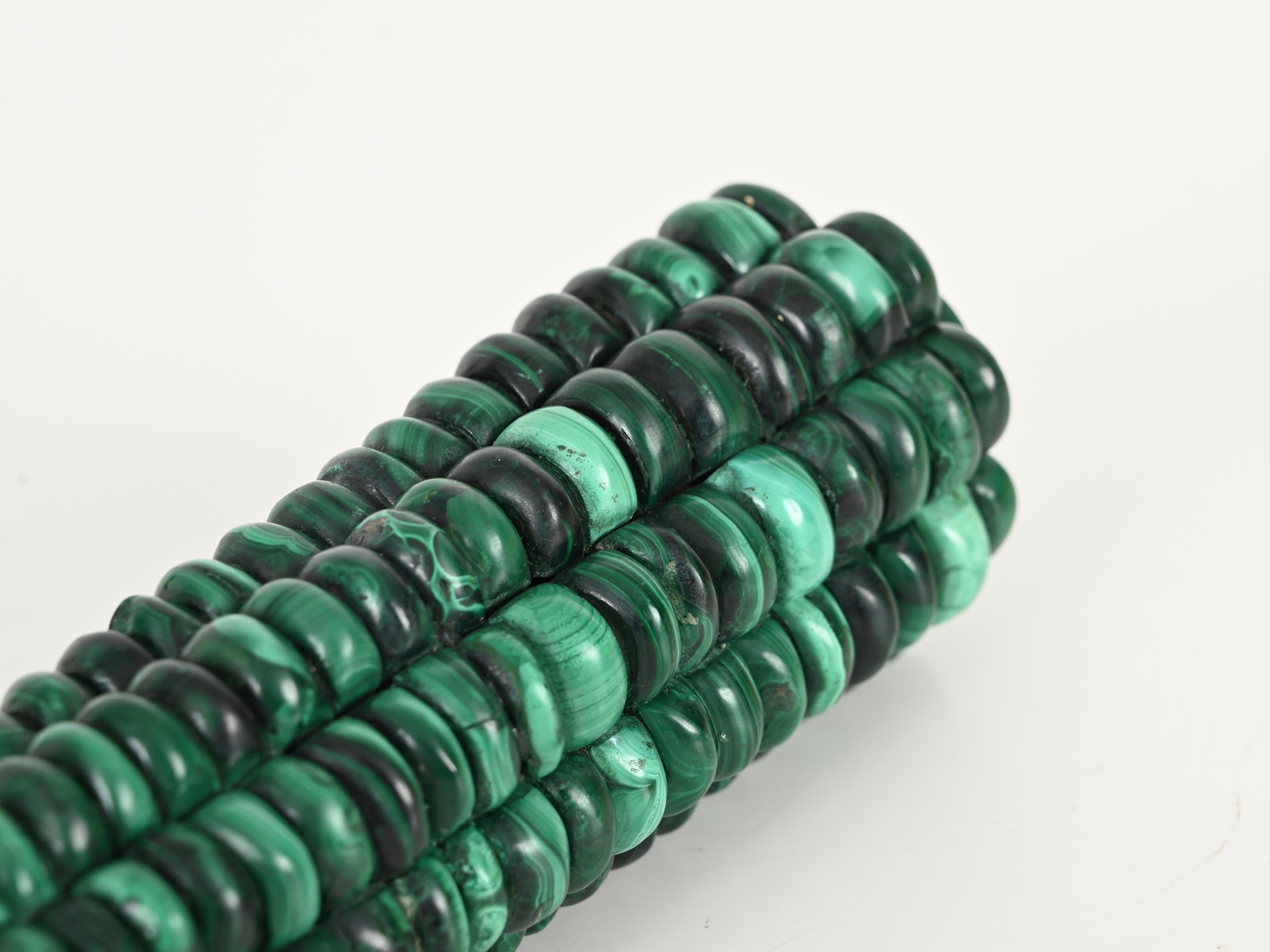 Sculpture presse-papiers en marbre italien de malachite verte, 1970 en vente 6