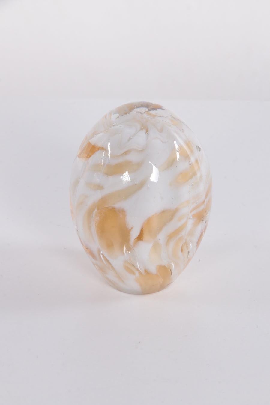 Paperweight Egg Shape and Nicely Colored with Light Orange

Additional information: 
Dimensions: 6 W x 6 D x 8 H cm 
Period of Time: 1960
Condition: Good
