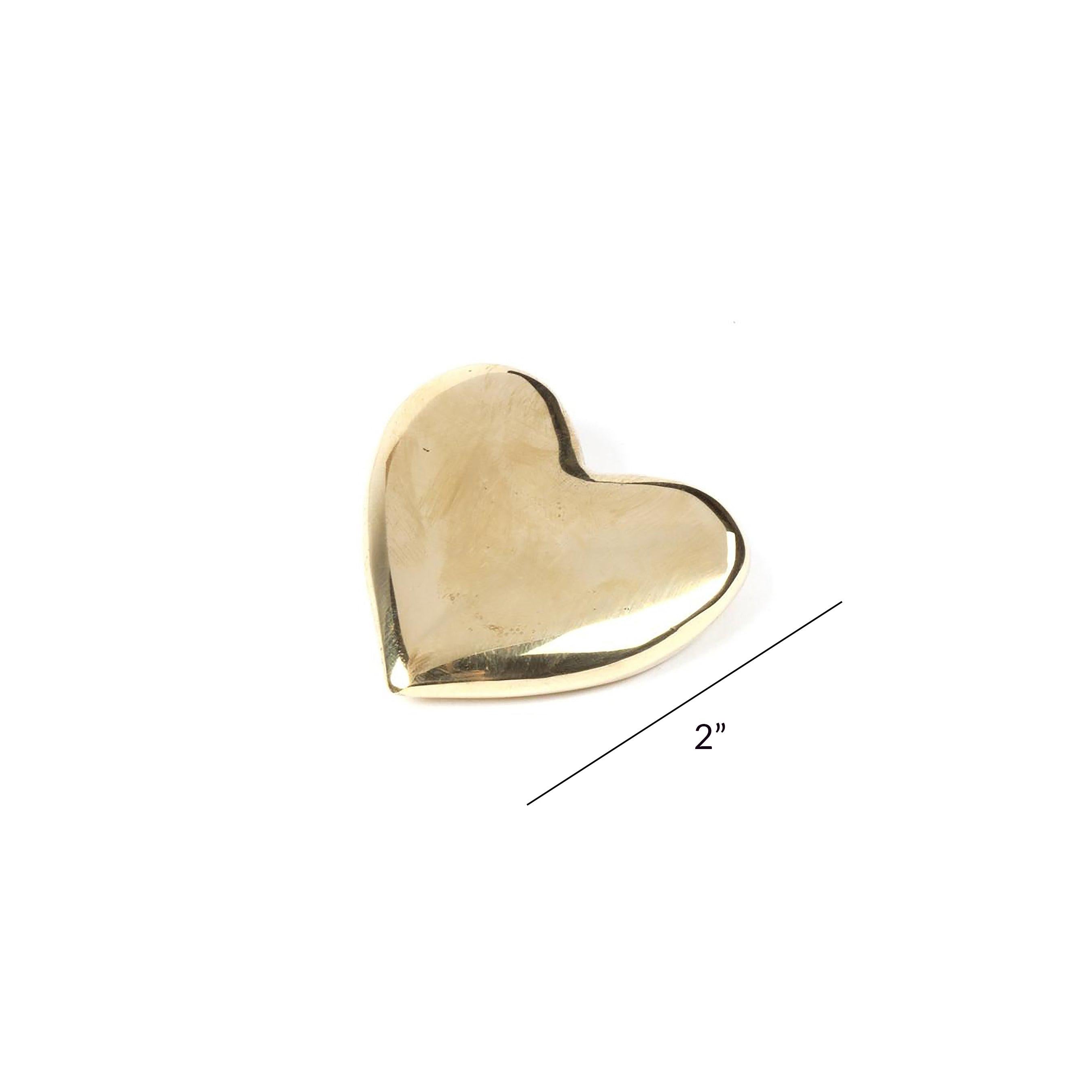 Austrian Carl Auböck Paperweight Heart #5371, Large For Sale