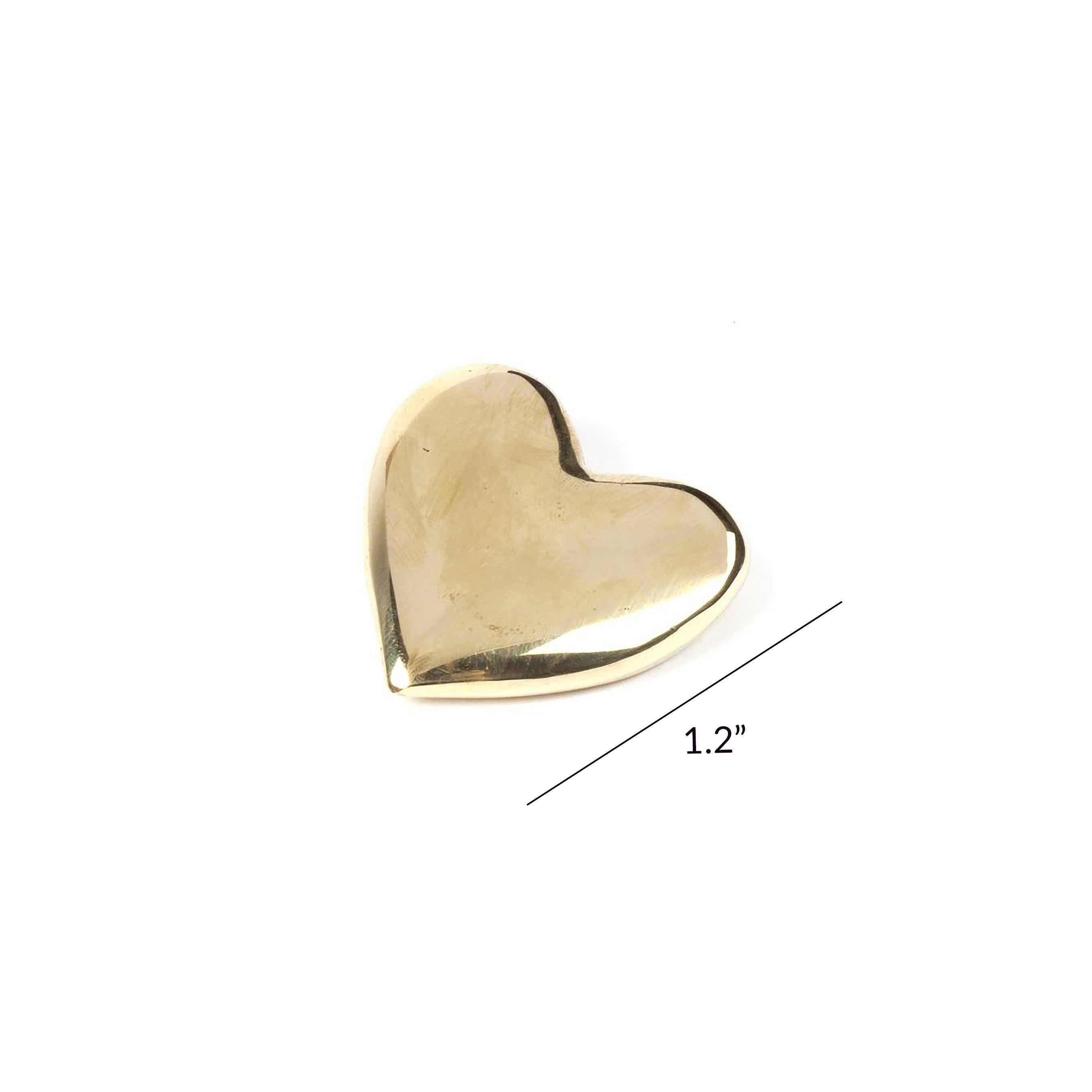 Austrian Carl Auböck Paperweight Heart #5788, Small For Sale