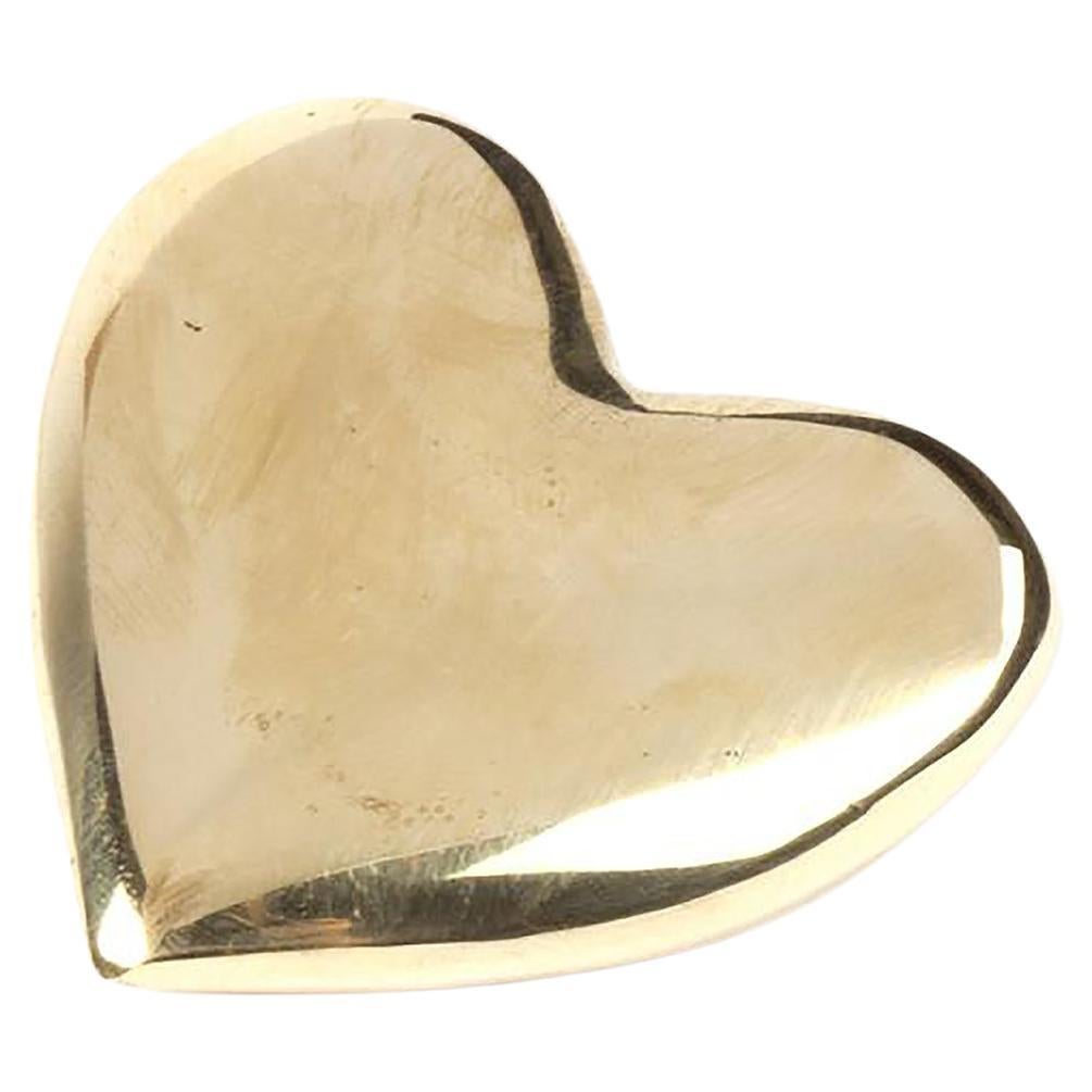 Carl Auböck Paperweight Heart #5788, Small For Sale