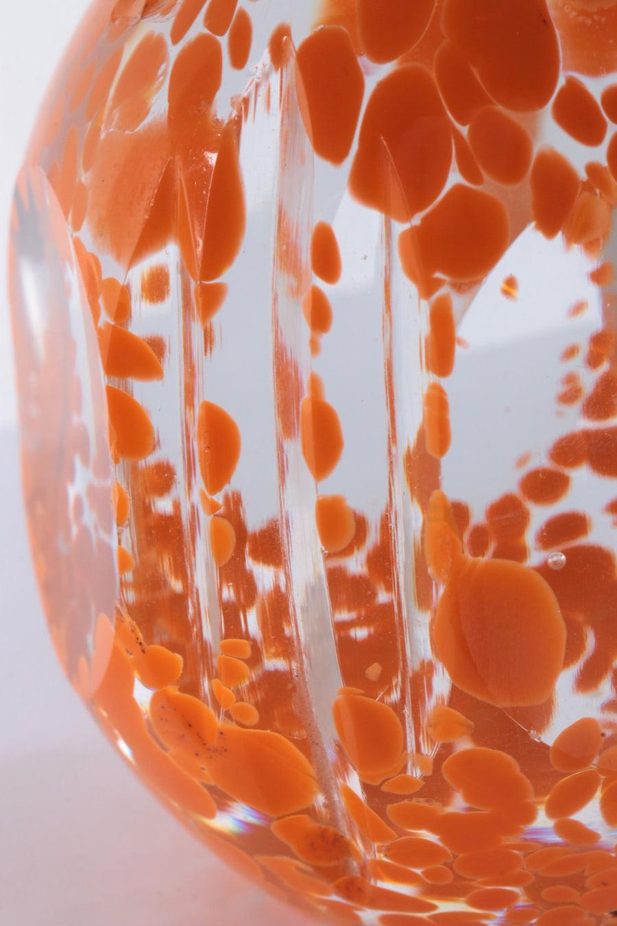 Dutch Paperweight with a Nice Sleek Finish and a Beautiful Orange Colour For Sale