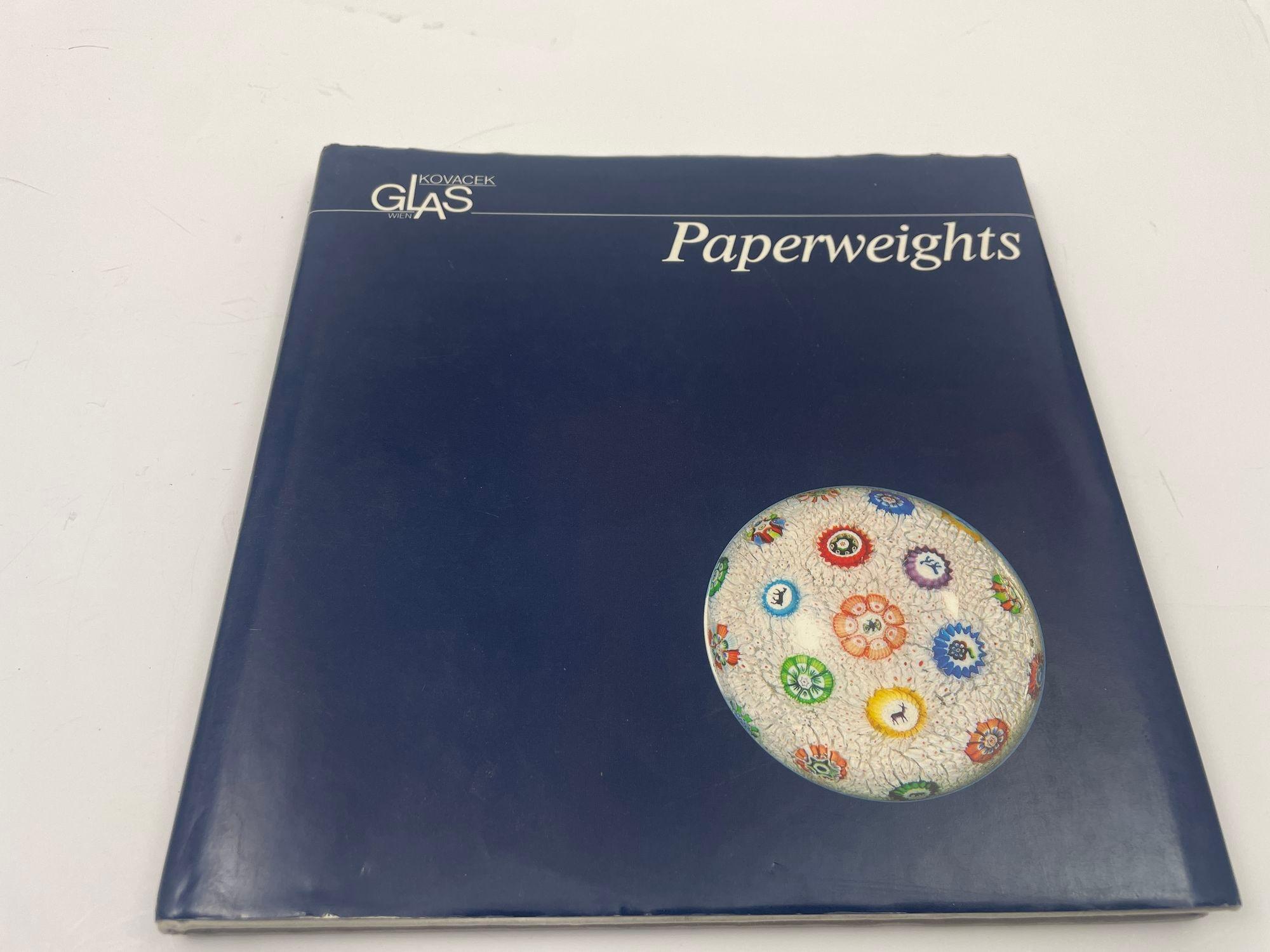 Post-Modern Paperweights Glass Gallery Michael Kovacek Vienna 1987 Hardcover Reference Book For Sale