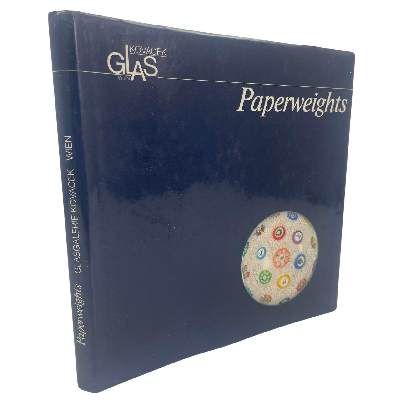 Paperweights Glass Gallery Michael Kovacek Vienna 1987 Hardcover Reference Book For Sale