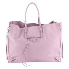 Papier A4 Zip Around Classic Studs Bag Leather Large